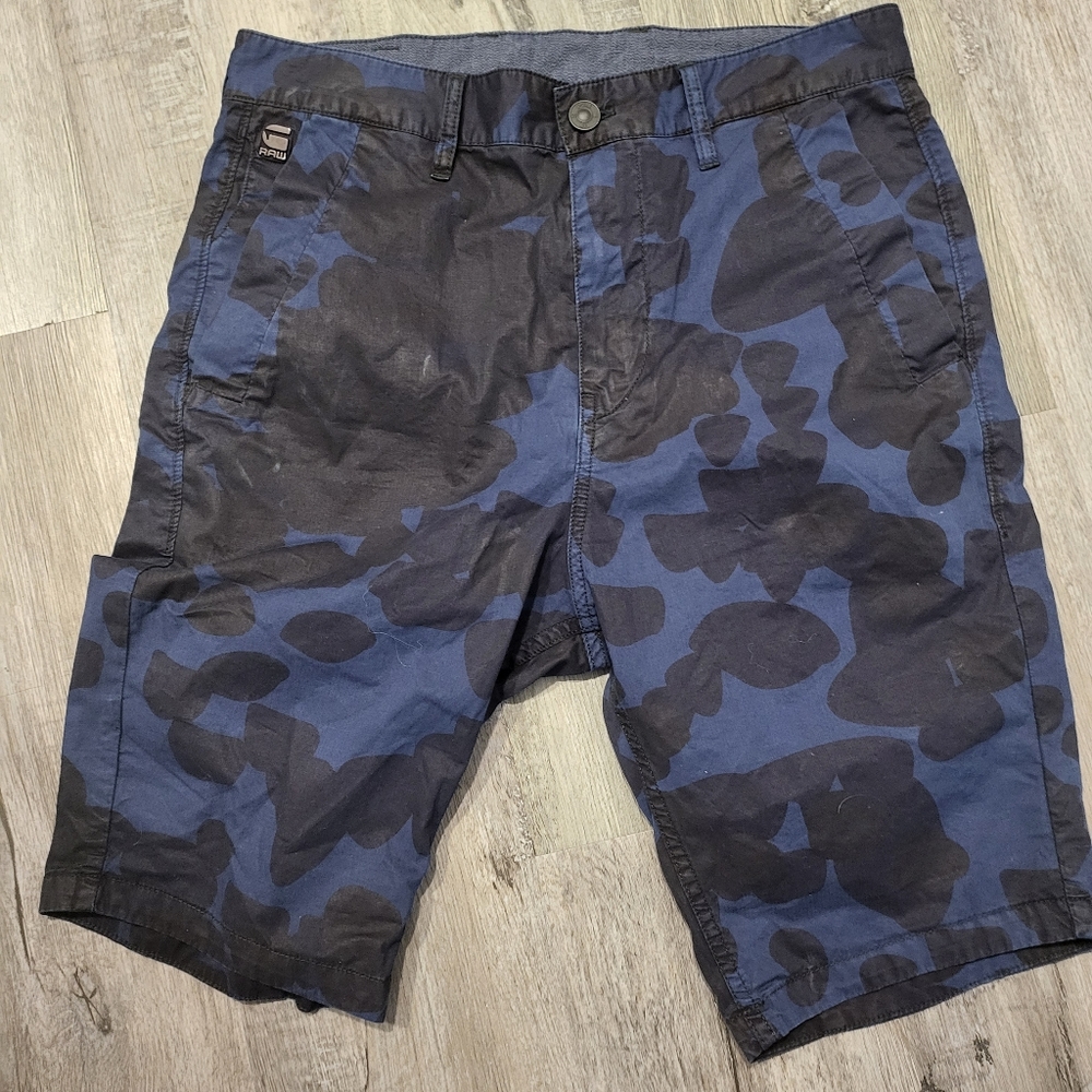 G-Star Blue Cargo Shorts Urban Camouflage. Show your booty off